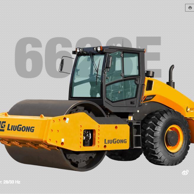 28000kgs Large Road Roller 6628e Liugong Brand New Compactor