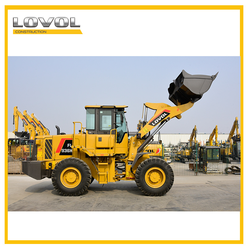 3% Discount Lovol Wheel Loader FL936h 3 Ton Front End Wheel Loader