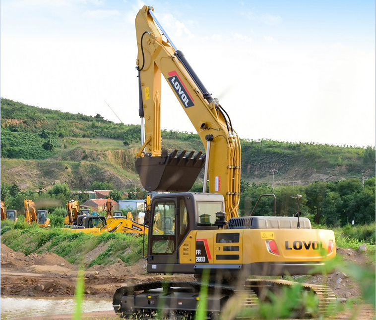 China 
                3% Discount New Lovol Crawler Excavator Fr260d 25 Ton Track Excavator Shovel Digger
             supplier