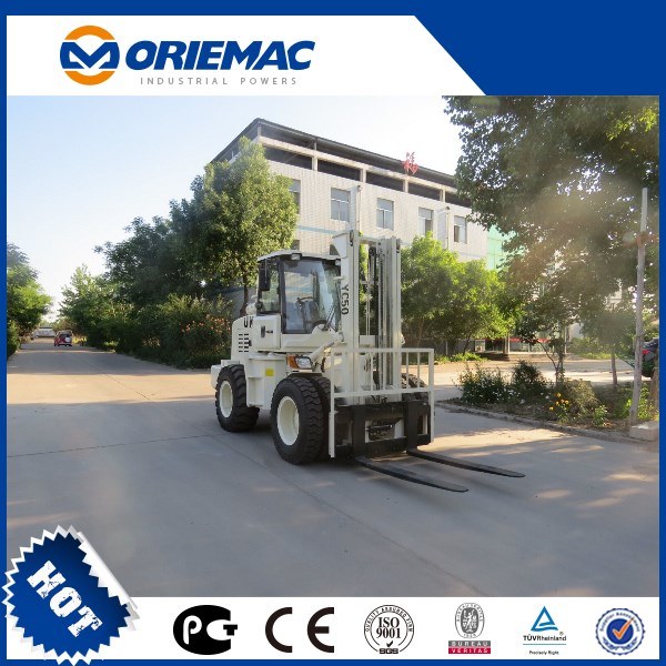 4WD 5ton Rough Terrain Forklift with Exported Engine