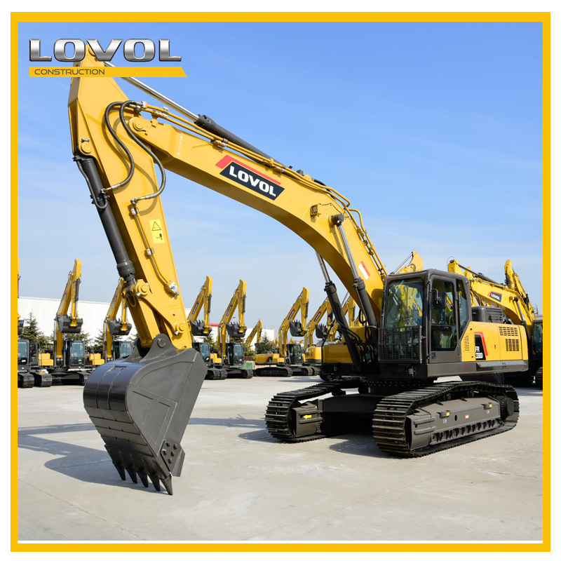 5% Discount Foton Lovol Crawler Excavator Fr480e 48 Ton Big Mining Excavator