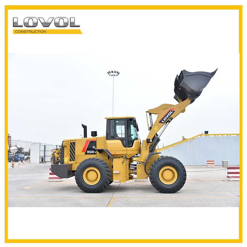 5% Discount Foton Lovol Wheel Loader FL956h-V 5 Ton Front End Loader for Sale