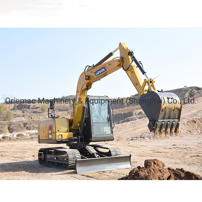 China 
                5% de descuento Nueva Excavadora de cadenas Lovol Fr80e2 8 Ton pequeño Excavadora Digger
             proveedor