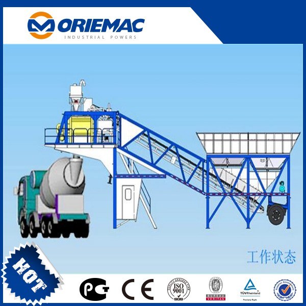 60ton/Hour Mobile Concrete Mixing Plant 60m3 Per Hour