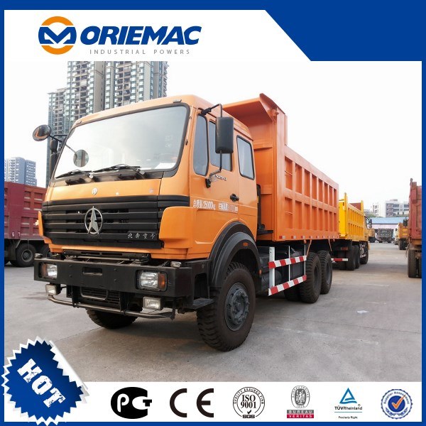 6X4 Wheel Drive Beiben 10 Wheeled 336HP 30 Ton Payload Heavy Mining Tipper Dump Truck