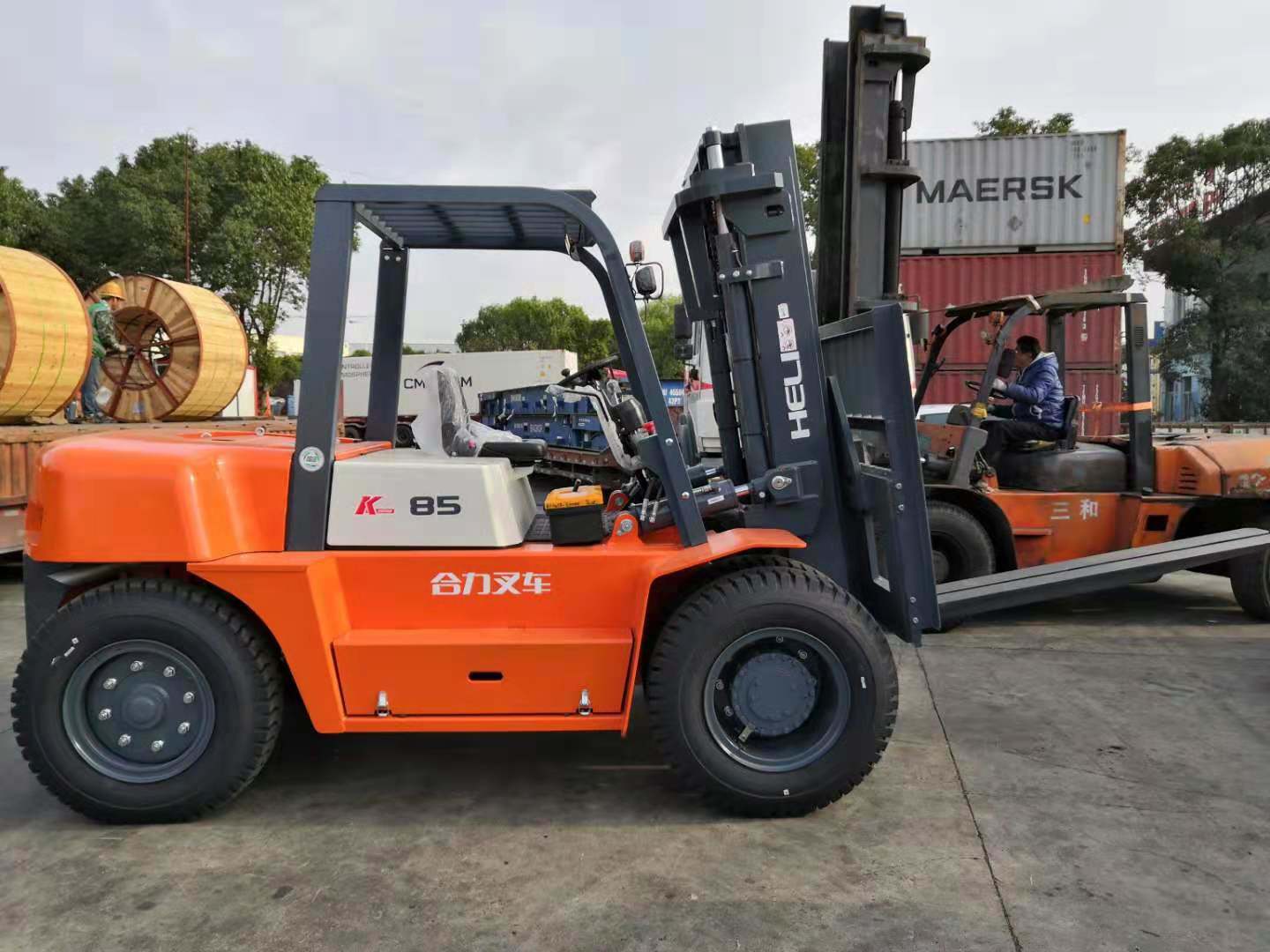 8 Ton Forklift Heli K Series Cpcd85 Diesel Forklift