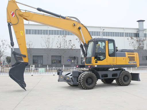 China 
                Nueva Excavadora de ruedas hidráulicas de 15 toneladas con cucharón de Xe150wd 0,5cbm
             proveedor