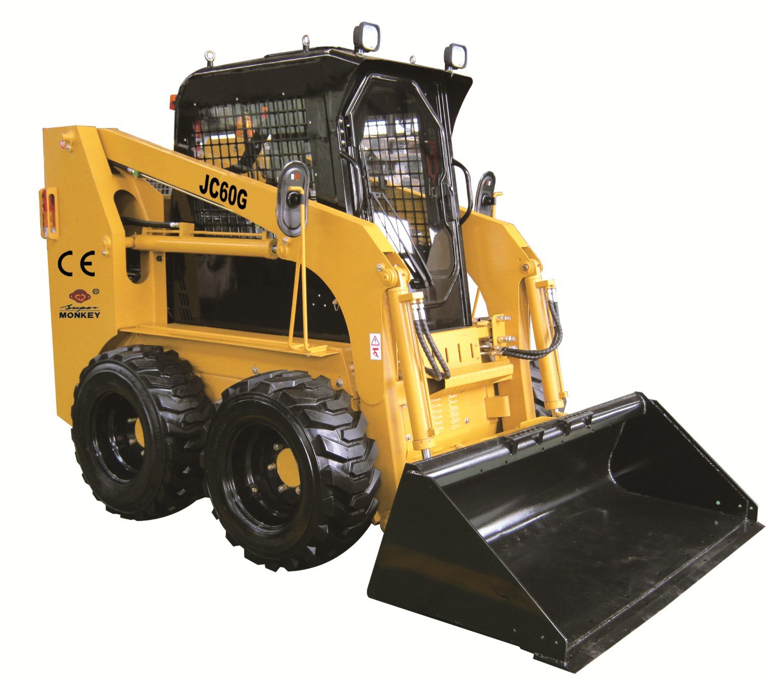 China 0.5m3 4WD Skid Steer Loader Jc60/75 Chinese Front End Loader