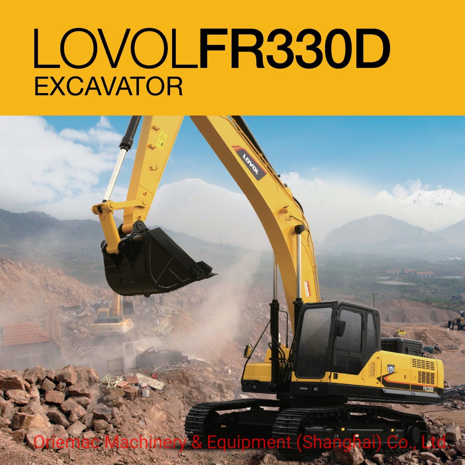 China 30 Ton Large Crawler Excavator Lovol Fr330d with Imported Engine