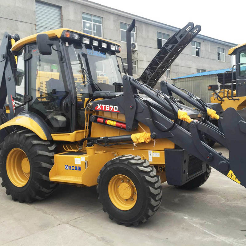 China Backhoe Loader Digger Xt870h Small Wheel Loader