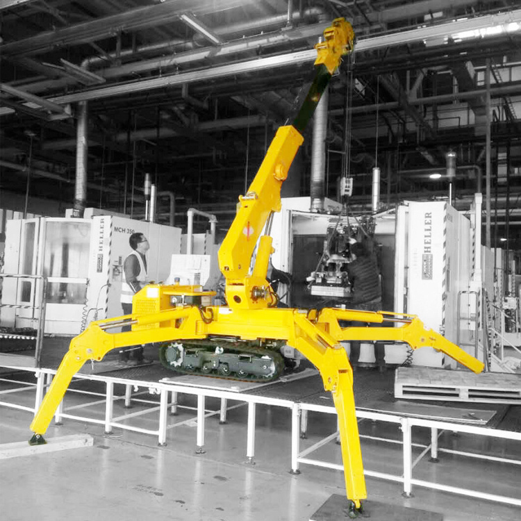 China Brand Mini Crawler 1ton Spider Crane Kb1.0 for Narrow Space