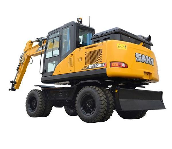 China Cheap Wheel Excavator 15ton Sy155W Excavator in Philippines