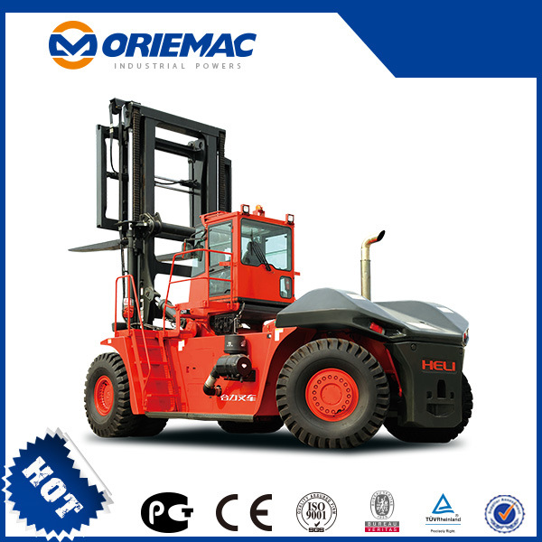 China Heli Cpcd460 46tons Rough Terrain Container Handler Reach Stacker for Lifting Containers