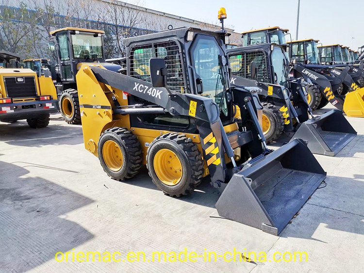 China Mini Skid Steer Loader Xc740K with Attachment in Nigeria