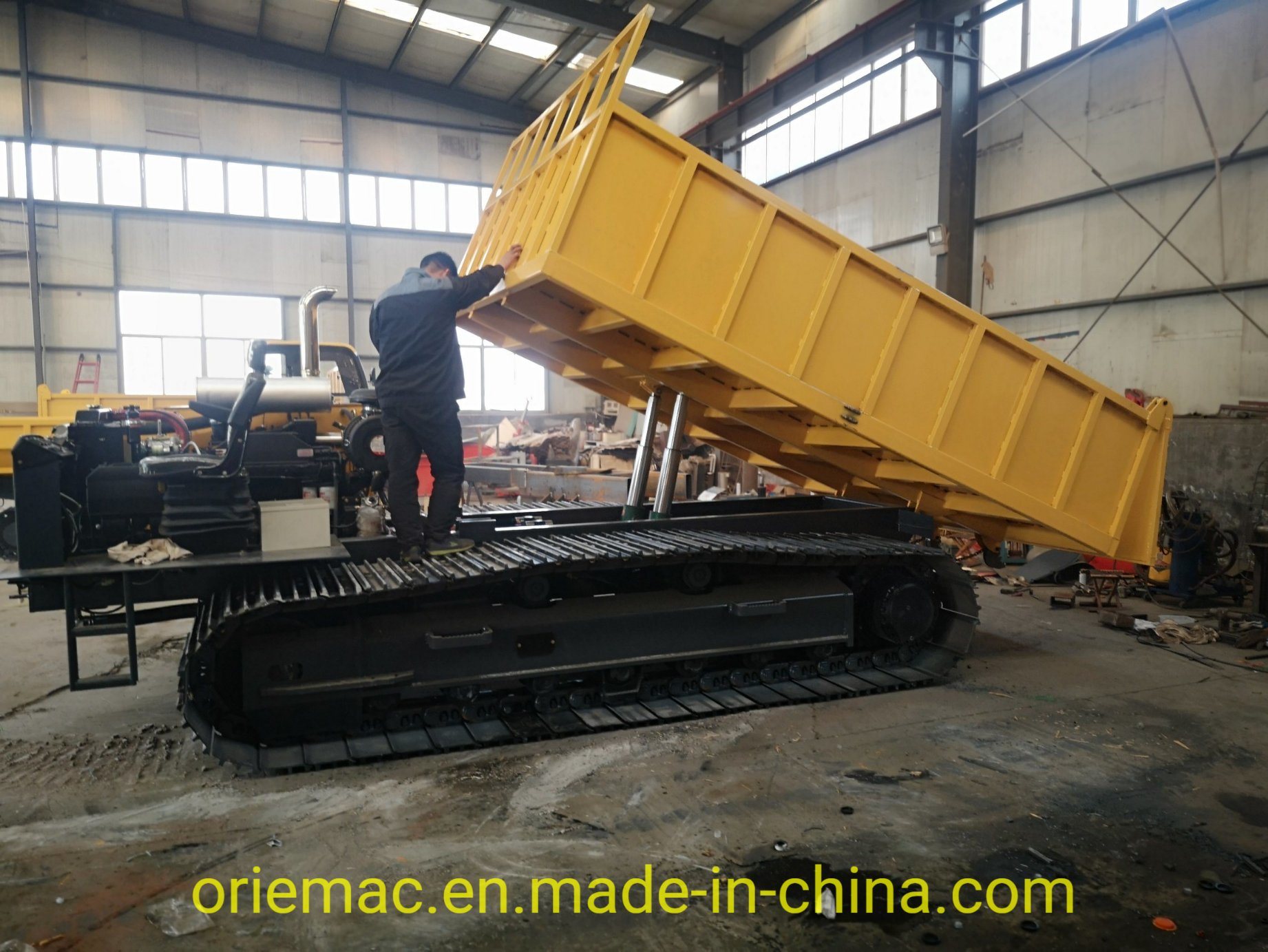 China New Mini Crawler Tipper with 5-20 Ton Loading Capacity