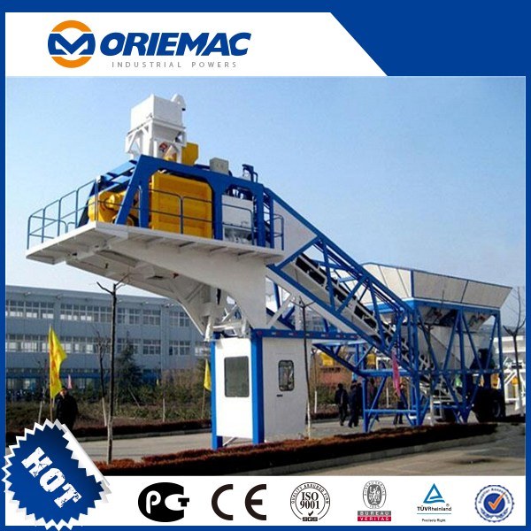 China Yhzs75 Mobile Concrete Mixer Batching Plant 75m3/Hour