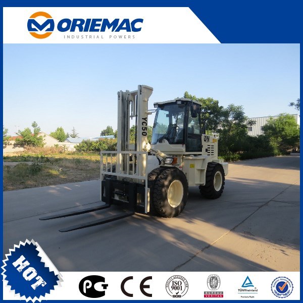 Chinese 5ton Rough Terrain Forklifts Yc50 with Best Engine