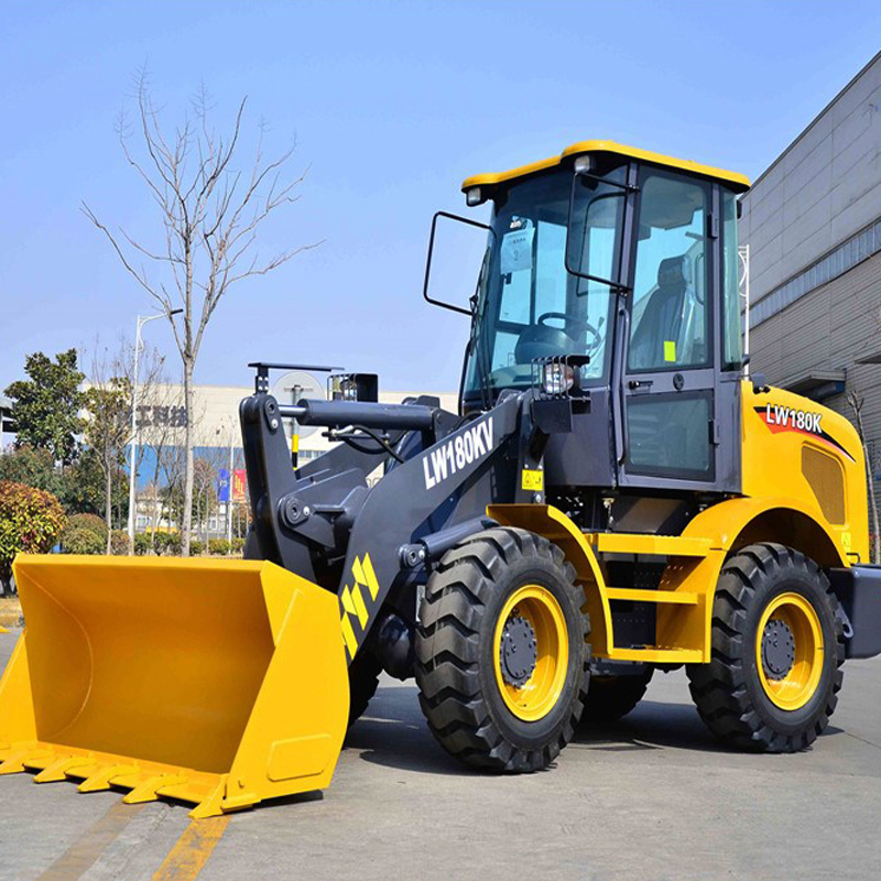 Chinese Mini Loader 1800kgs with Fork Lw180kv Front Wheel Loader