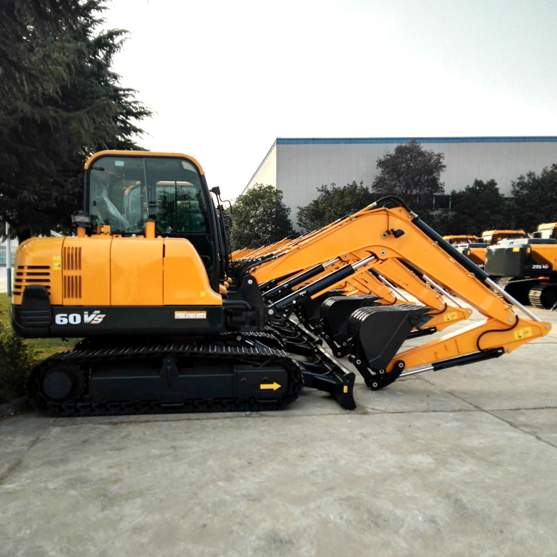 Chine 
                Le matériel de construction Hyundai 6 tonnes mini pelle excavatrice à chenilles avec disjoncteur HX60 pour la vente
             fournisseur