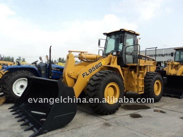 Construction Machinery Foton Lovol FL958h 5 Ton 3m3 Bucket Wheel Loader with Weichai Engine