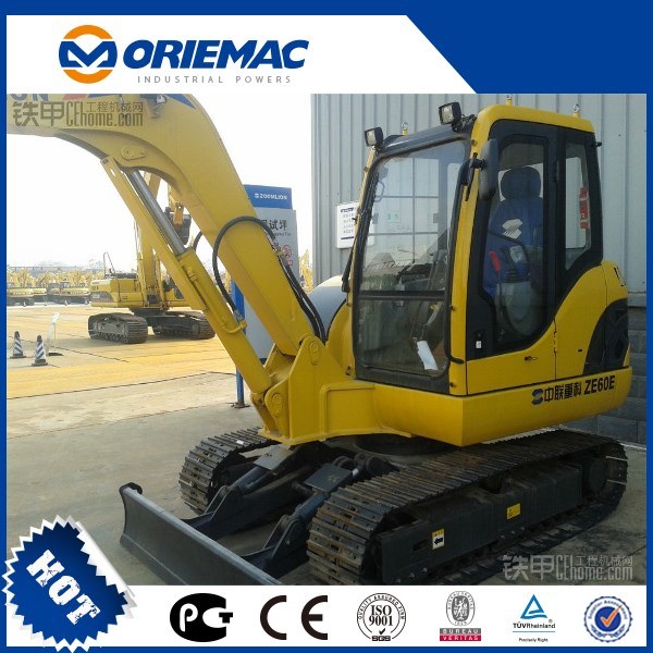 Construction Machinery Zoomlion Mini Tractor Crawler Excavator 6 Ton Small Digger in China