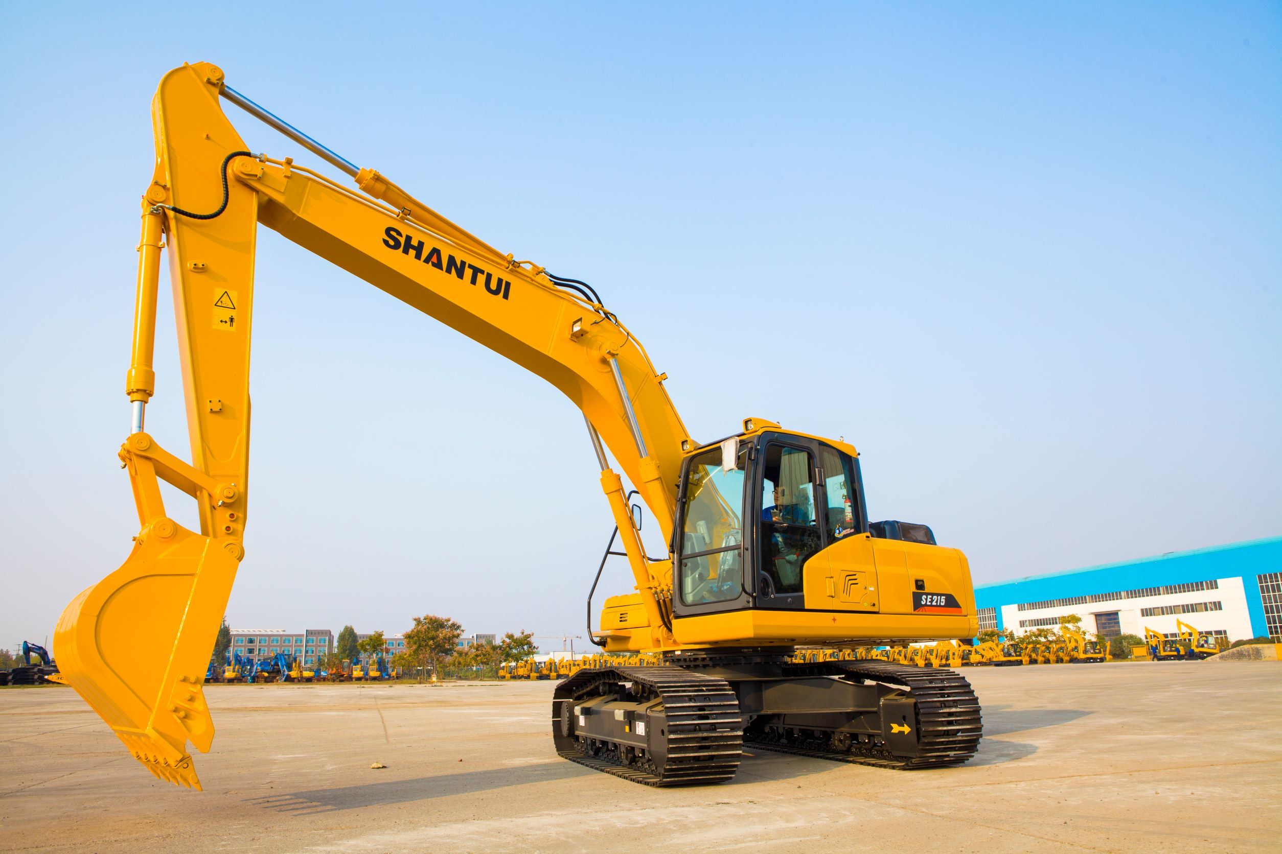 Earthmoving Construction Machinery New Price Shantui Se215W 21ton 1m3 Hydraulic Crawler Excavator