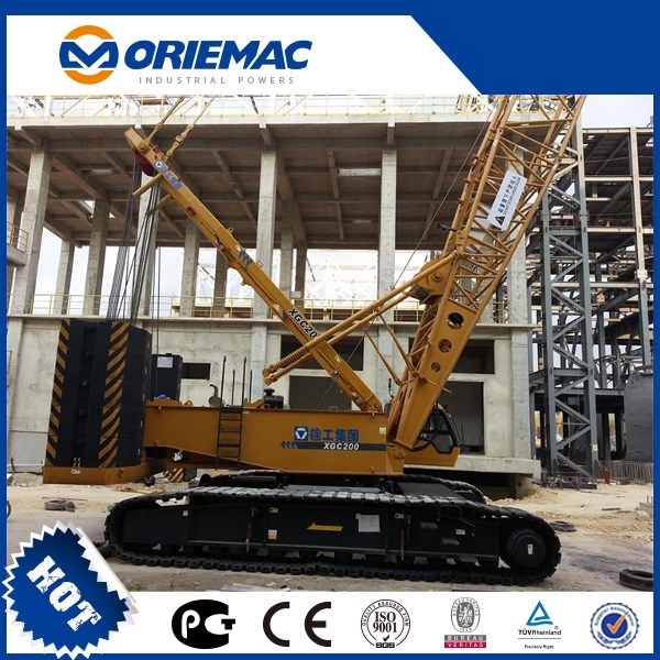 Famous Brand 200ton Crawler Crane Xgc200 with 82meters Boom