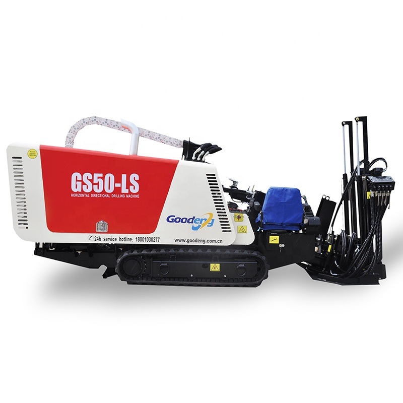 Goodeng GS50-Ls 43kw Horizontal Directional Drilling Rig Machine 100m Cross Length