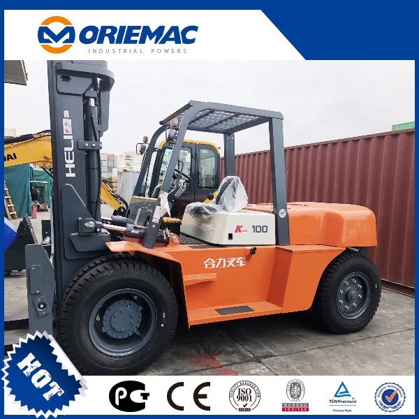 Heavy New Heli Cpcd100 10ton Diesel Forklift with Japan Engine