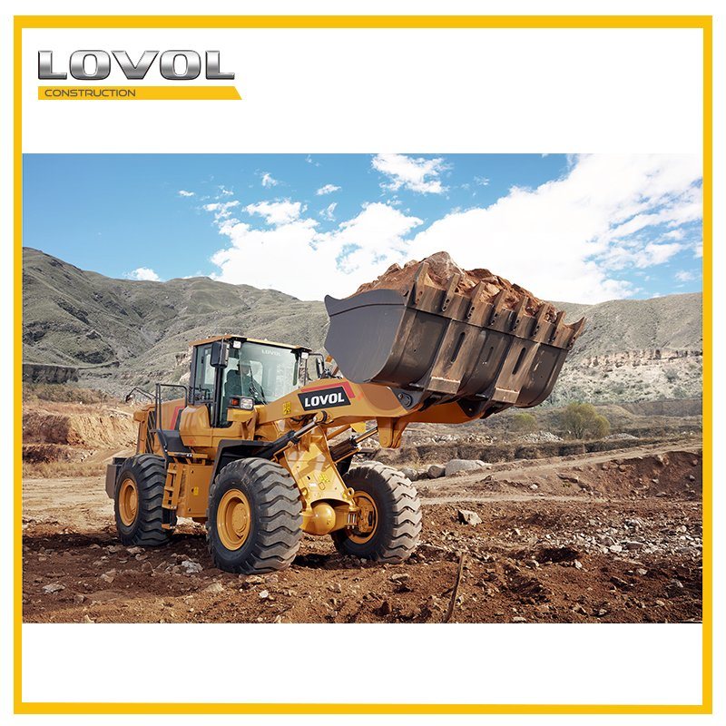 Heavy Wheel Loader Foton Lovol 5500kg Wheel Loader with 3.3m3 Bucket