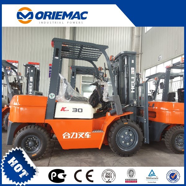 Heli 3 Ton Cpcd30 Diesel Forklift with Attachments