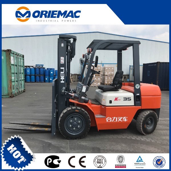 Heli Brand Small 3.5ton 3500kg Diesel Forklift with 4meters Tower