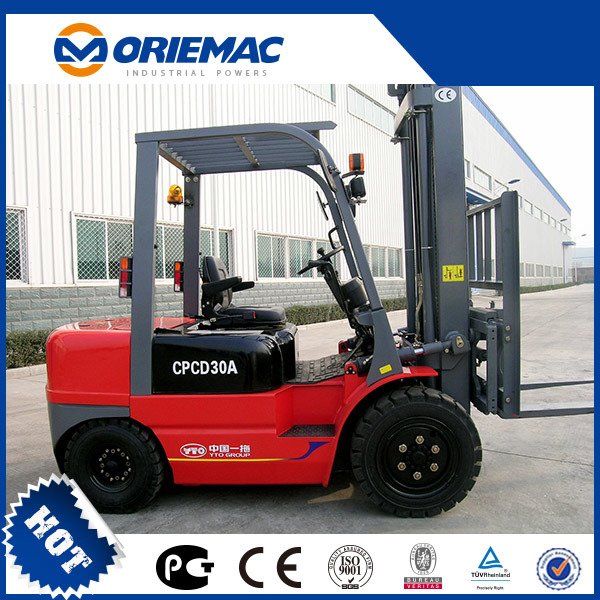 Heli Forklift Cpcd30 3 Ton Forklift with 2 Stage Mast for Sale