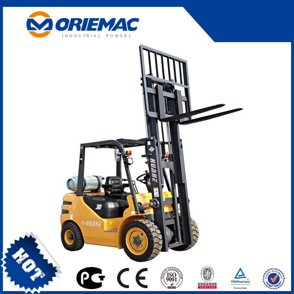 Hh30z-Gl Huahe 3ton Mini Forklift Gasoline or LPG Forklift_Price