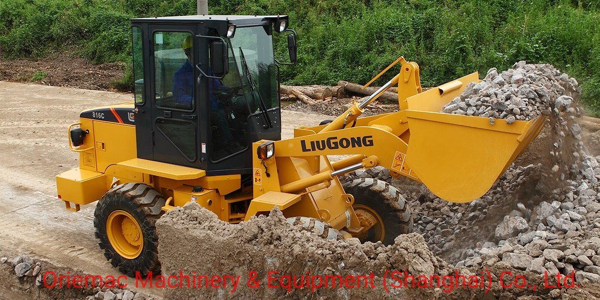 Liugong 1.6 Ton Mini Wheel Loader 816c with Four-Wheel Drive