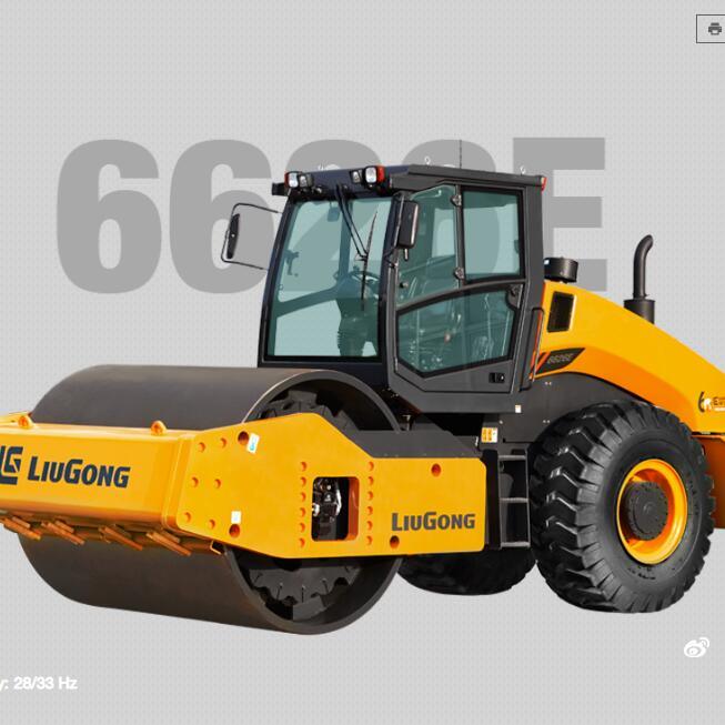 Liugong Compactor 26000kg 6626e Large Road Roller for Sale