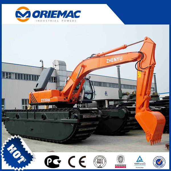 Long Boom 20ton 25ton Wetland Amphibious Excavator with Pontoon