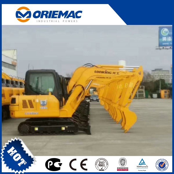 Lonking 8 Ton Hydraulic Mini Excavator LG6085e Digger Machine for Sale