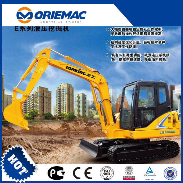 Lonking Excavator 6 Ton Mini Excavator LG6060d in Shanghai