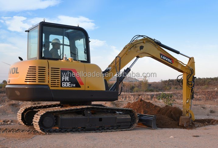 Lovol Digger Fr60e 6ton Mini Excavators for Sale