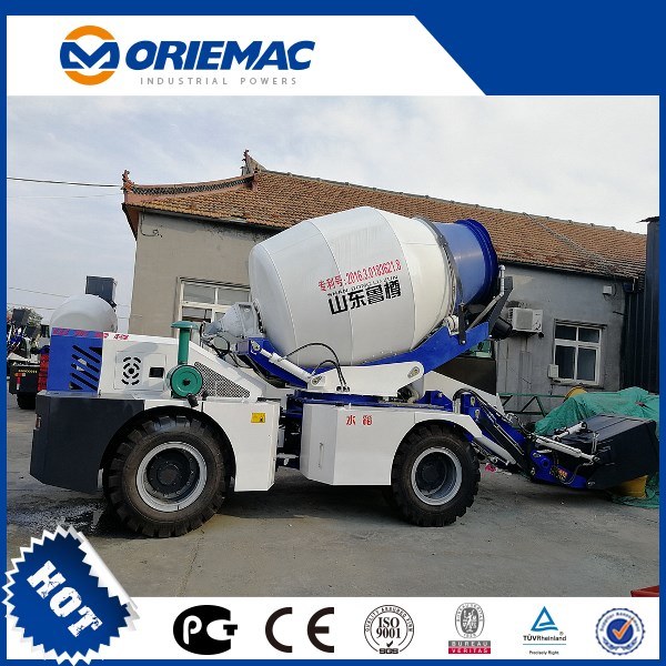 China 
                Luzun 3.0cbm Zelfloading betonmixer met roterende trommel
             leverancier