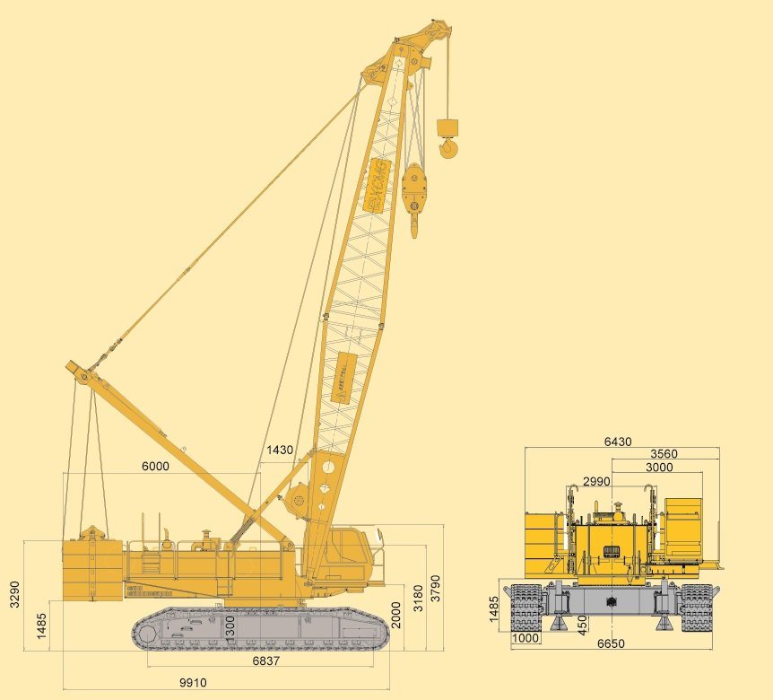 Manufacturer Official Xgc130 130t Crawler Crane for Sale