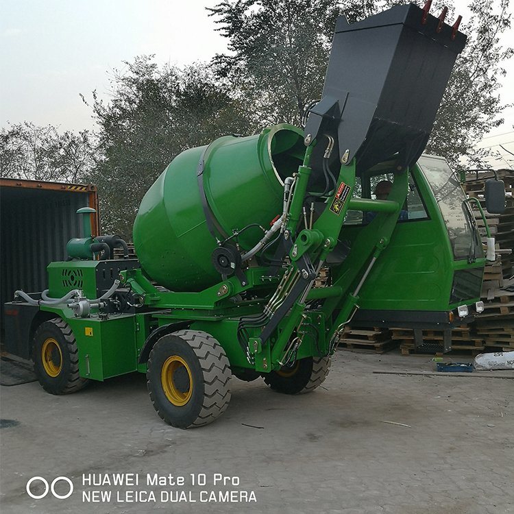 New 3.0-Cubic-Meter Self-Loading Concrete Mixer Truck for Sale