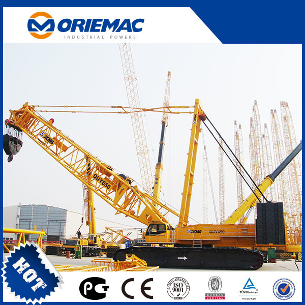 China 
                Nueva condición Construcción Oriemac 350 toneladas Maquinaria de elevación grúa de orugas Quy350 a la venta
             proveedor