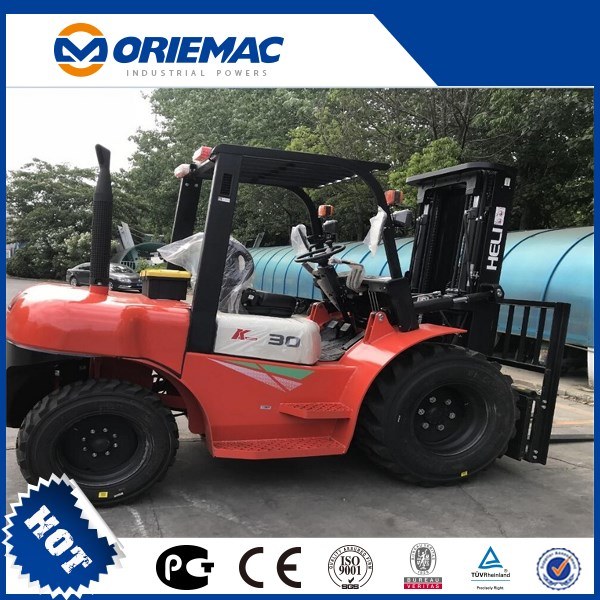 New Heli 2500kg All Terrain Forklift 4WD Diesel Forklift Price