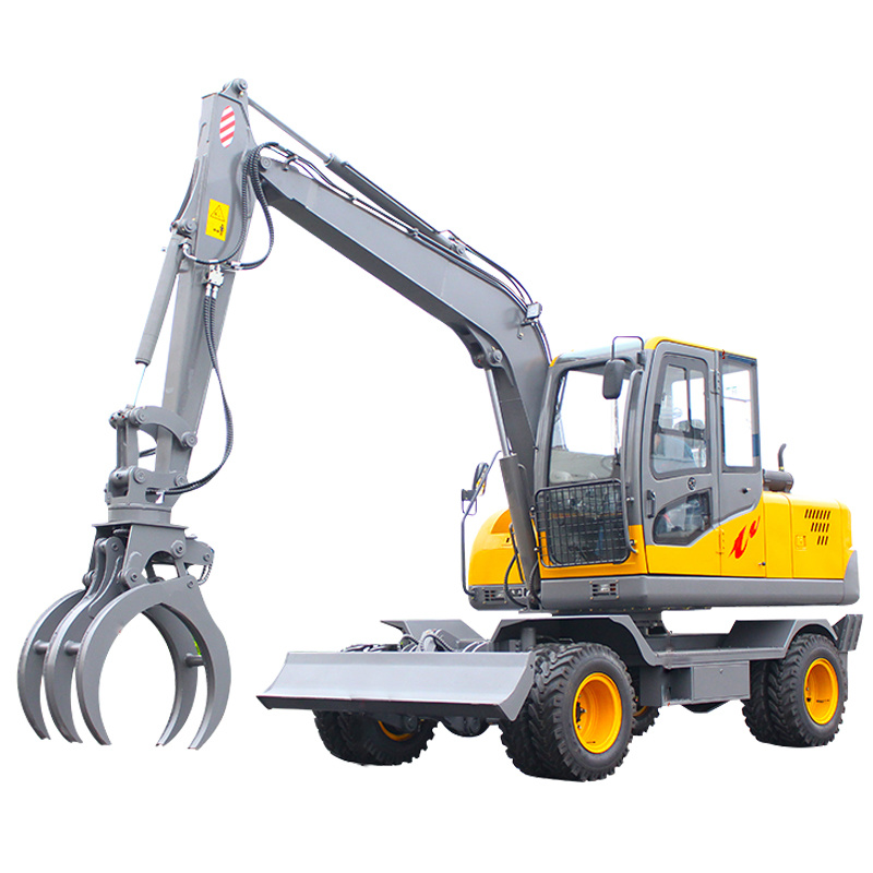 Oiemac 6 Ton 7 Ton 8 Ton Mini Small Wheel Excavator with 0.3 M3 Bucket