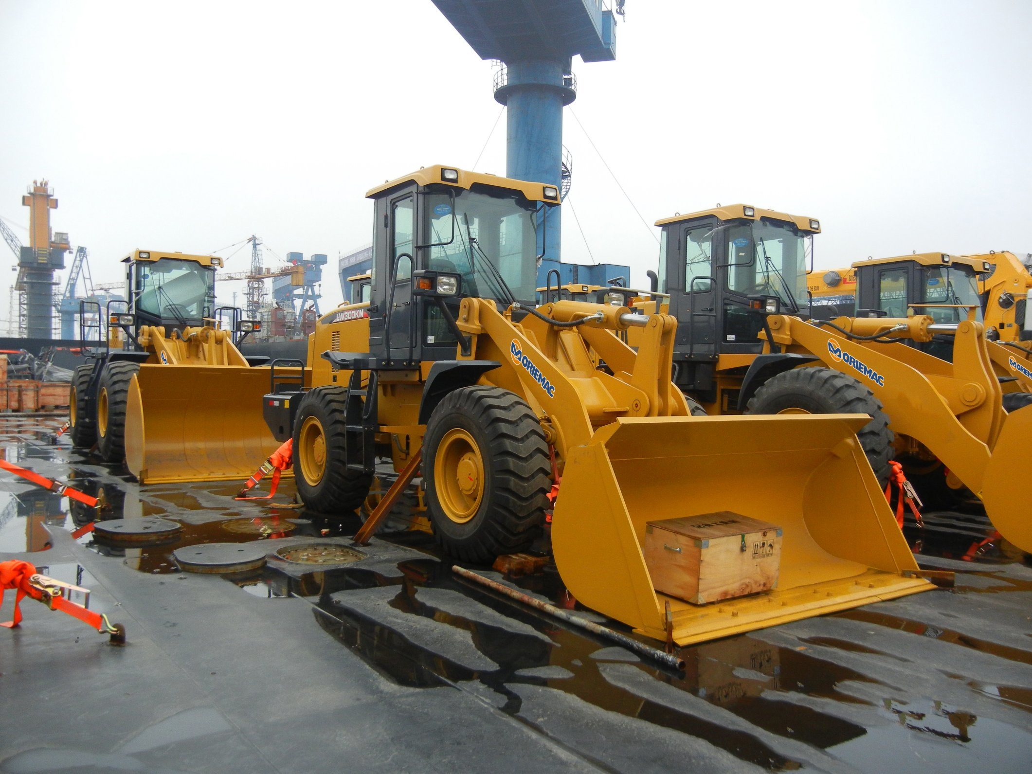 Oriemac 4 Wheel Drive Hydraulic Transmission System 3 Ton Front End Wheel Loader Lw300kn