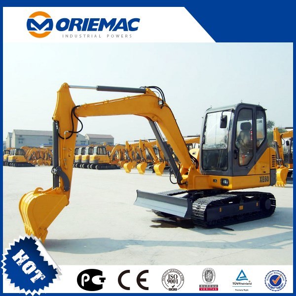 Oriemac Construction Machinery Official Xe60d 6ton Mini Digger Hydraulic Crawler Excavator with Hammer