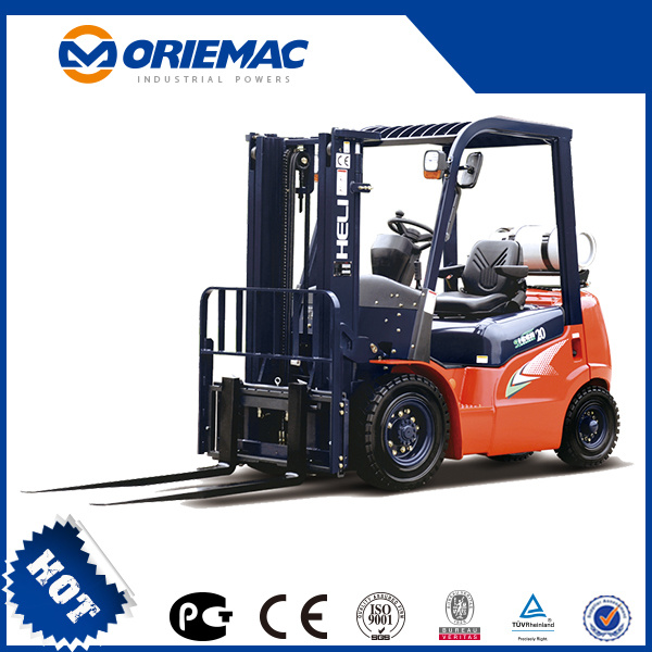 Oriemac Heli 2 Ton Forklift Mini Diesel Forklift Truck Diesel with 3-Stage Mast