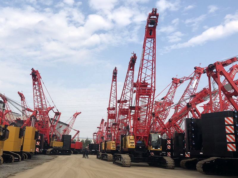 Chine 
                Populaire Chinois de vente de 75 tonnes Crawler Crane grue de levage SCC750e
             fournisseur